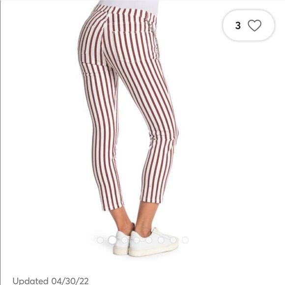 We wore what rocker stripe low rise jeans size 24, NWT - Picture 2 of 6